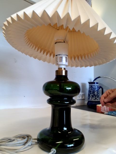 Grøn Holmegård lampe